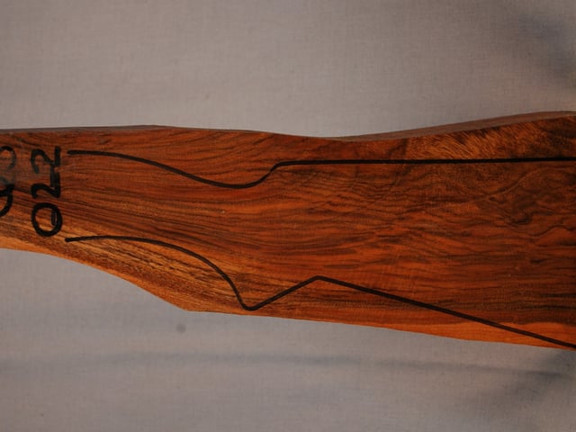 Left side of QS 022 stockwood blank