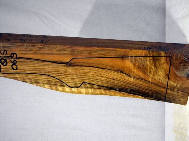 Left side of QS 069 stockwood blank