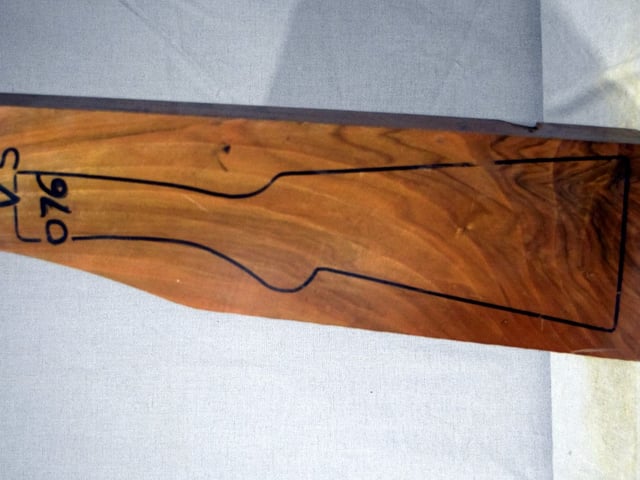 Left side of VS 076 stockwood blank