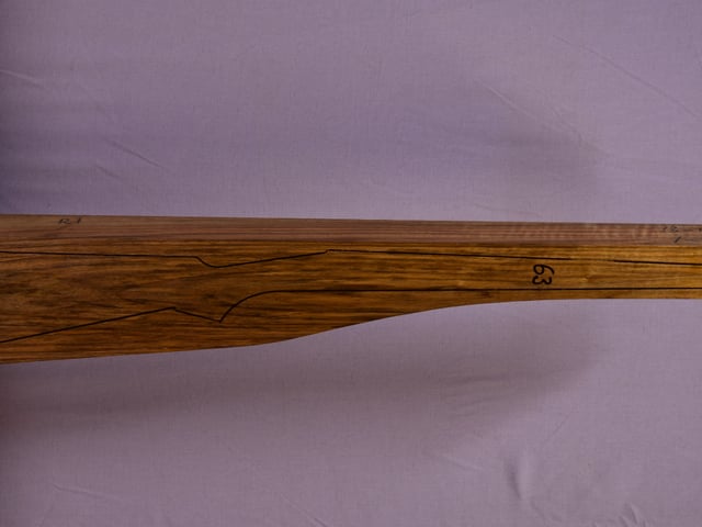 Right side of NR001 stockwood blank