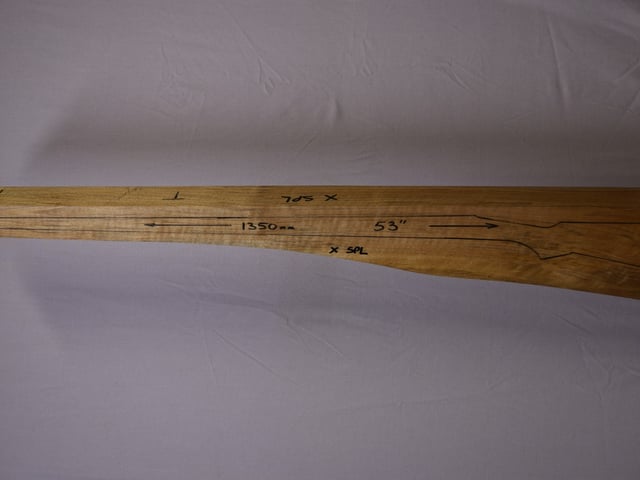 Left side of NM 006 Target stockwood blank