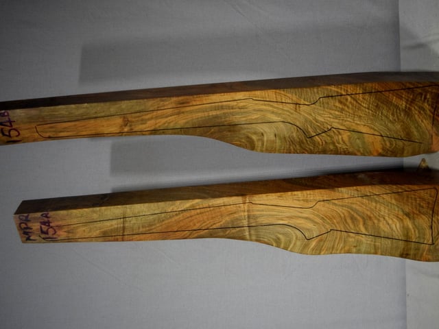 Left side of 154A & 154B stockwood blank