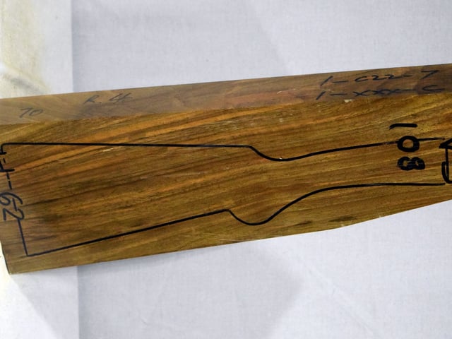 Right side of VS 108 stockwood blank