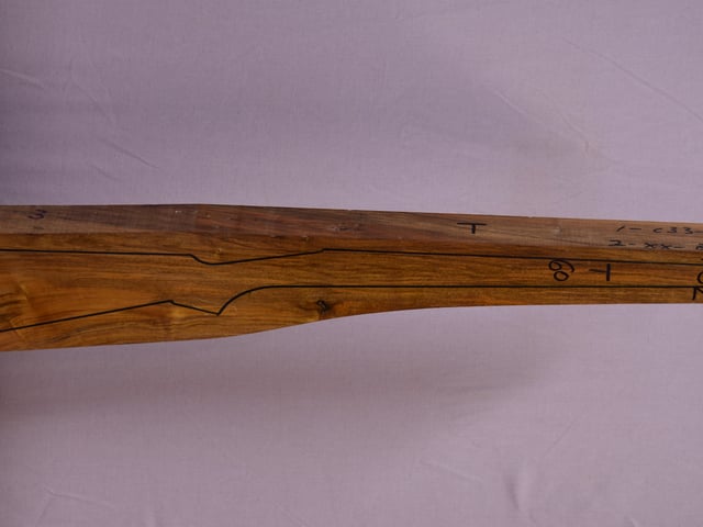 Right side of TR 152 stockwood blank