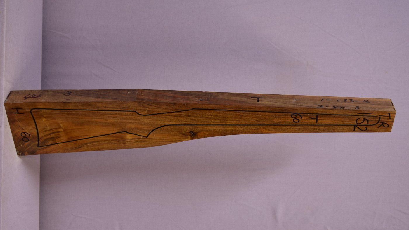 Right side of TR 152 stockwood blank