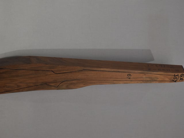 Right side of QR 357 stockwood blank