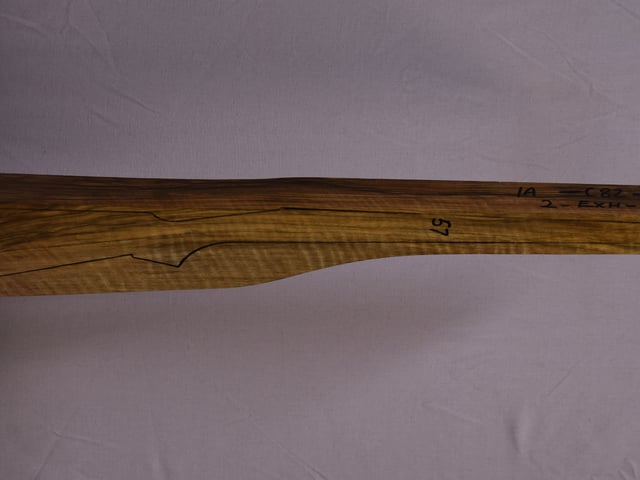 Right side of QR 212 stockwood blank
