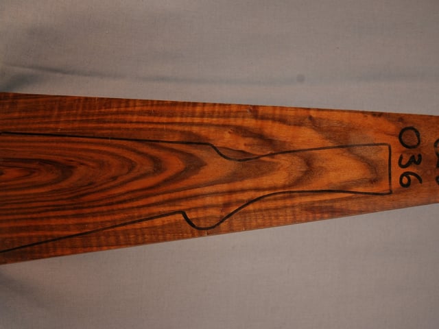 Right side of QS 036 stockwood blank