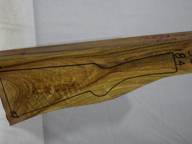 Right side of SS 184 stockwood blank