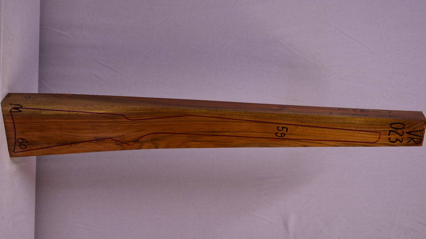 Right side of VR023 stockwood blank