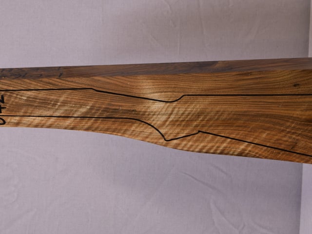 Left side of TD 042 stockwood blank