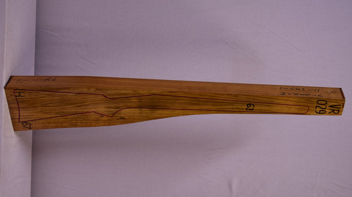 Right side of VR029 stockwood blank