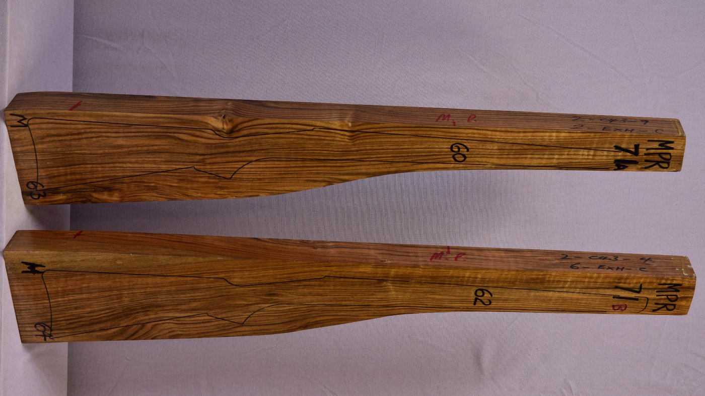Right side of MPR 71A & 71B stockwood blank