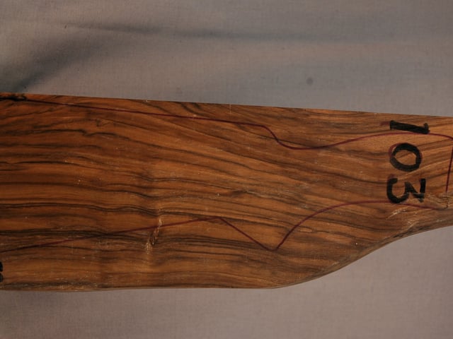 Right side of SS 103 stockwood blank