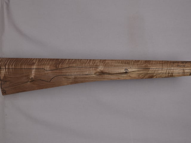 Right side of EXHM 42 stockwood blank