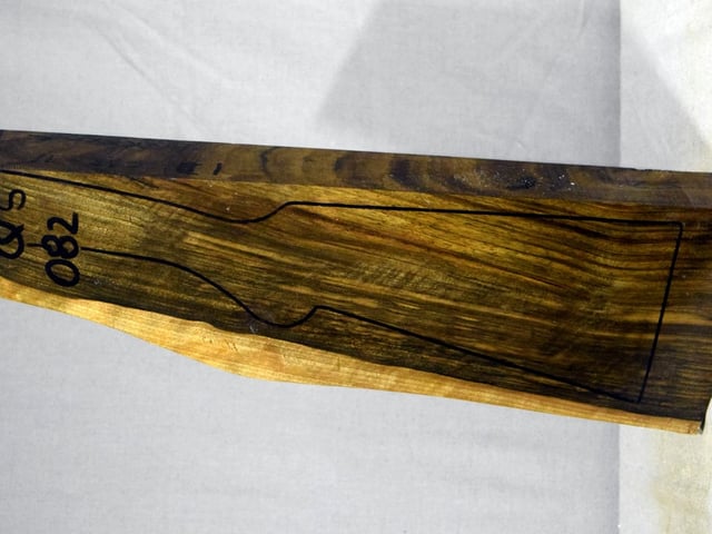 Left side of QS 082 stockwood blank