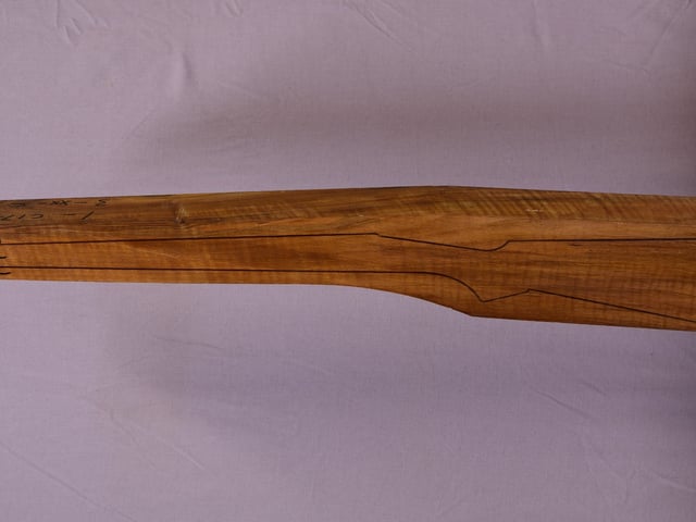 Left side of TR 140 stockwood blank