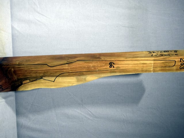 Right side of NR 203 stockwood blank
