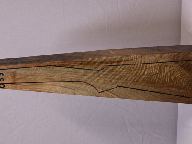 Left side of QTD 035 stockwood blank