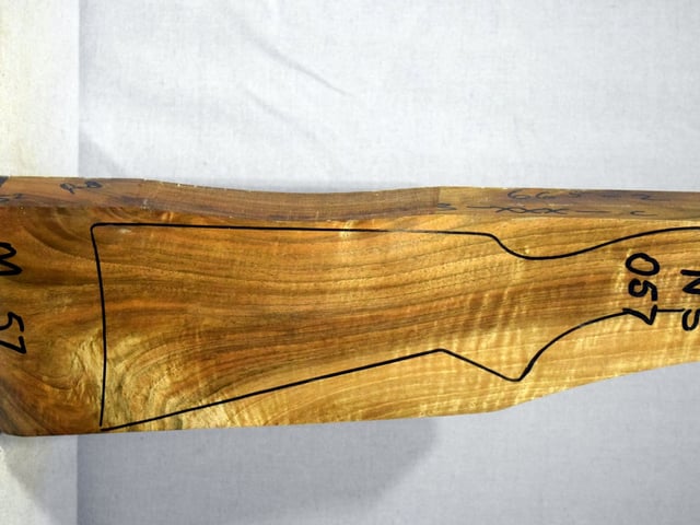 Right side of NS 057 stockwood blank