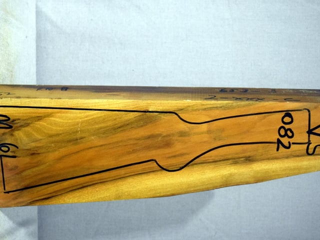 Right side of VS 082 stockwood blank
