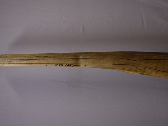 Left side of TM 008 stockwood blank