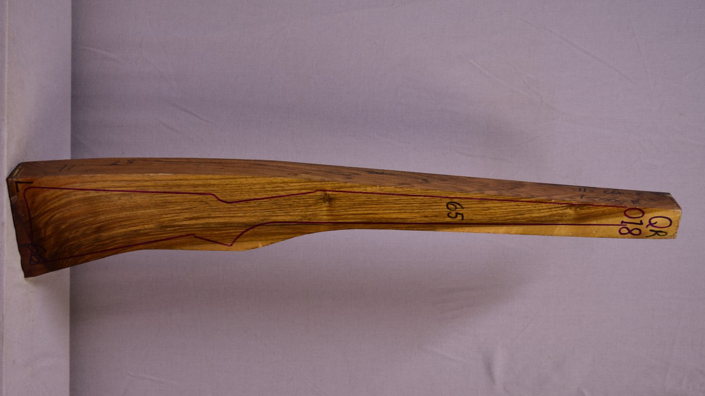 Right side of QR018 stockwood blank