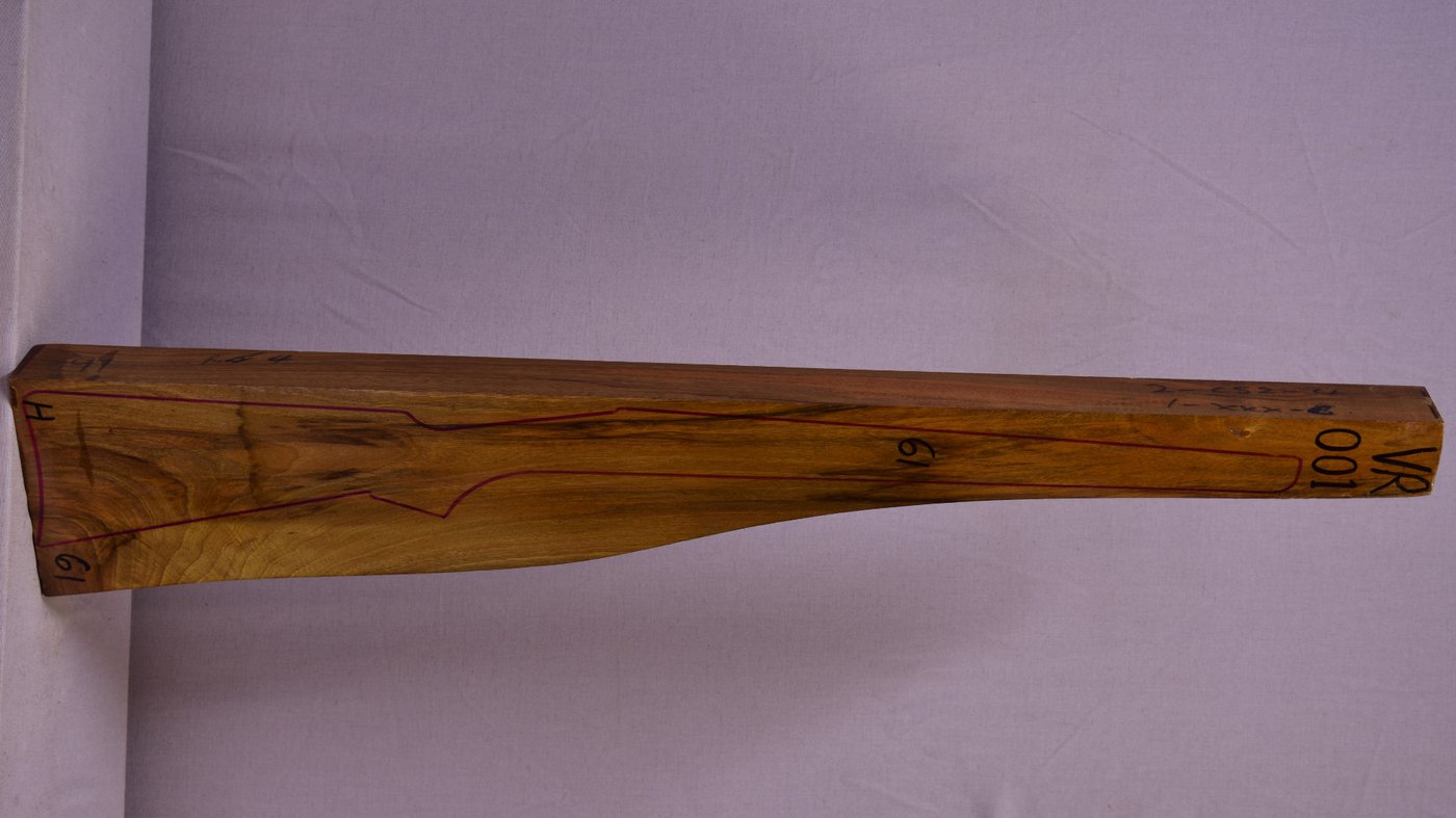Right side of VR001 stockwood blank