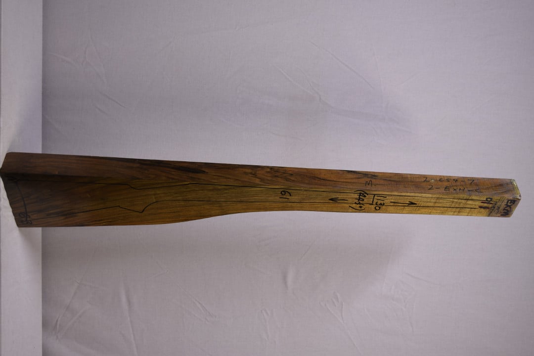Right side of EXHM 11 stockwood blank