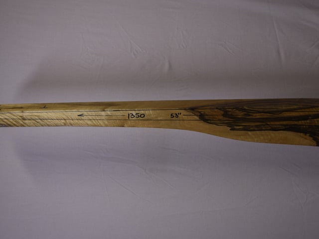 Left side of TM 020 Target stockwood blank