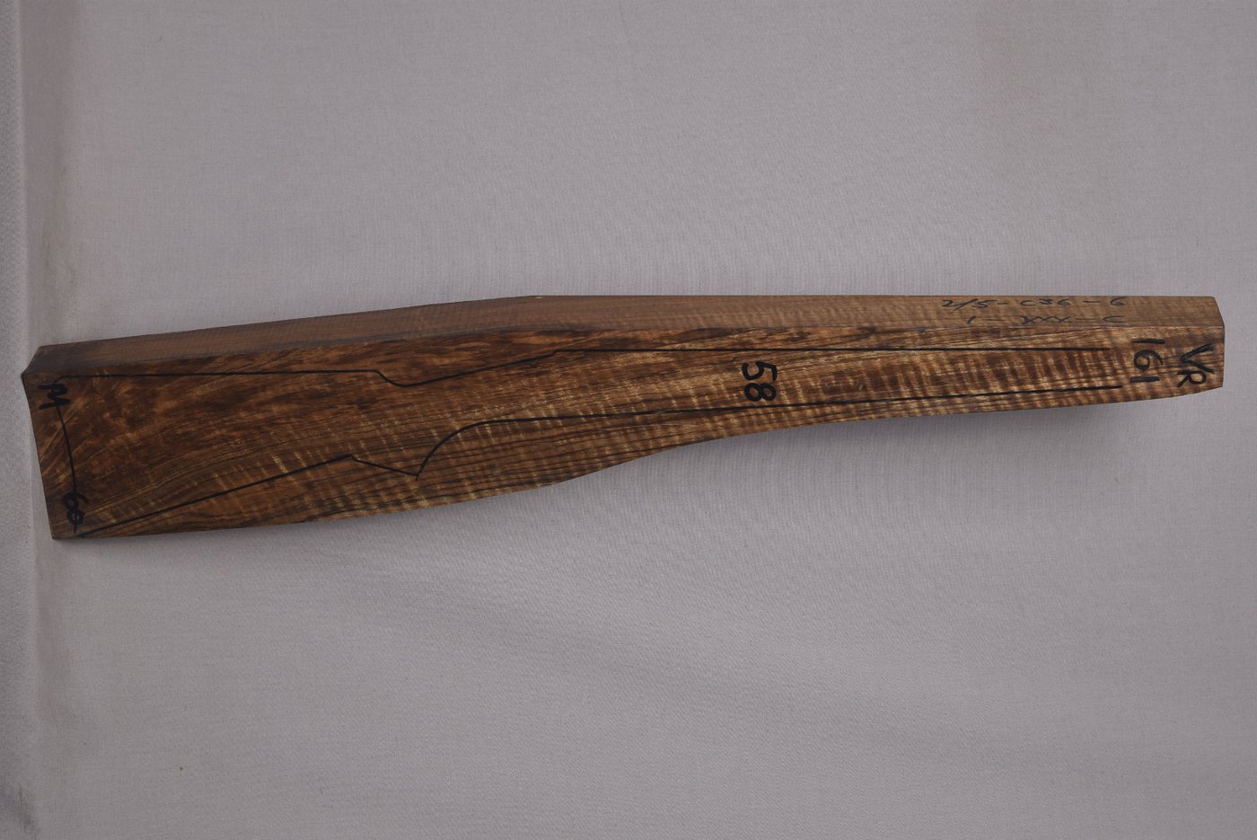 Right side of VR 161 stockwood blank