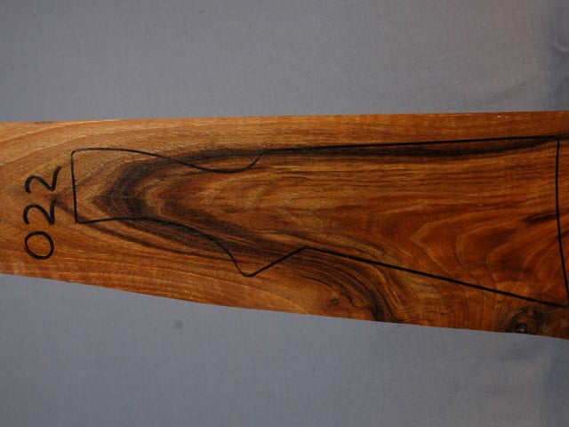 Left side of VS 022 stockwood blank