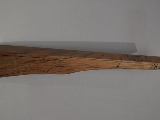 Right side of QR 358 stockwood blank