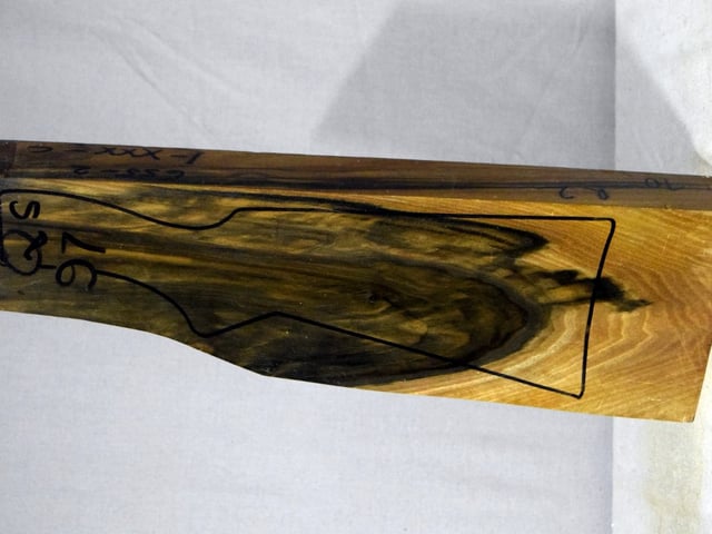 Left side of QS 097 stockwood blank