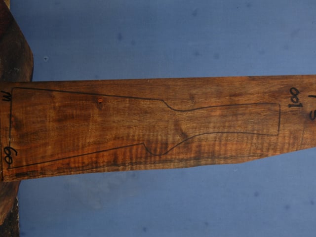 Right side of TS 001 stockwood blank
