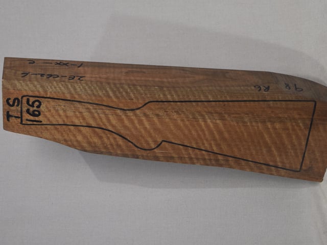 Left side of TS 165 stockwood blank