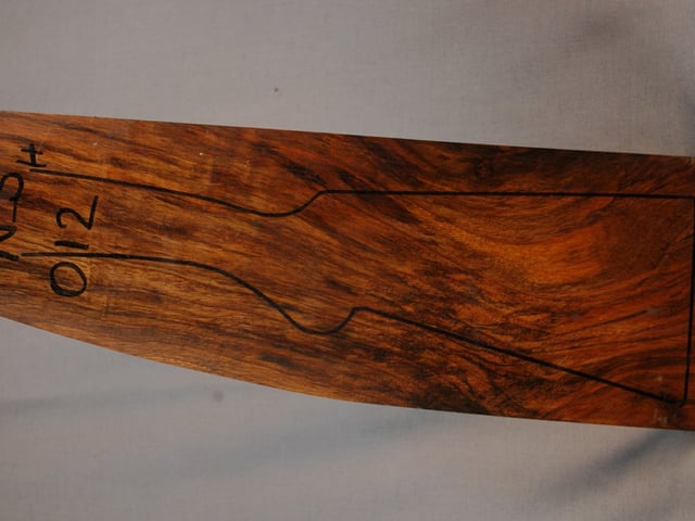 Left side of NS 012 stockwood blank