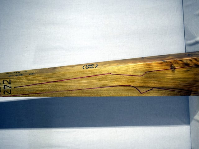 Left side of QR272 stockwood blank