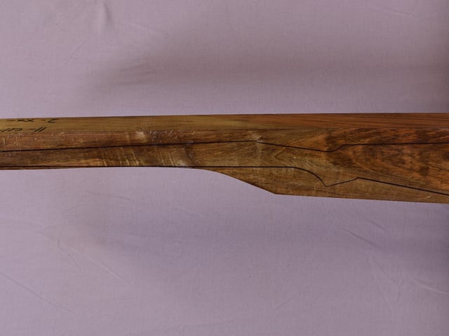 Left side of TR 127 stockwood blank
