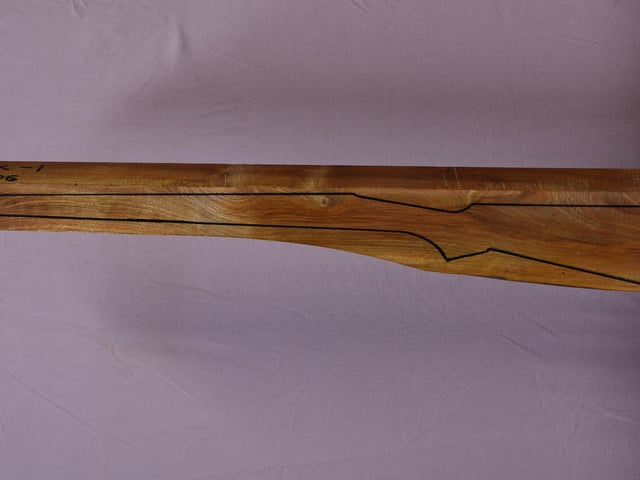 Left side of TR 103 stockwood blank