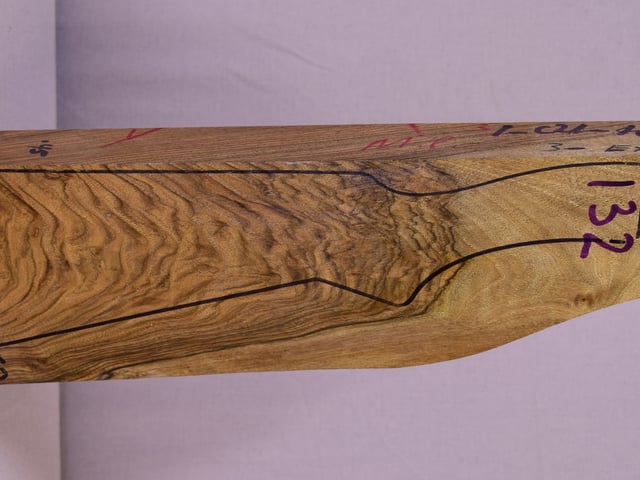 Right side of SS 132 stockwood blank