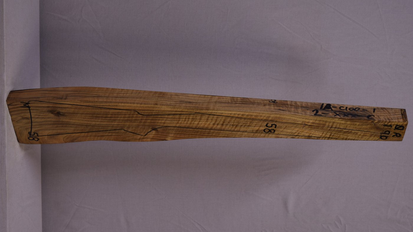 Right side of QR 190 stockwood blank