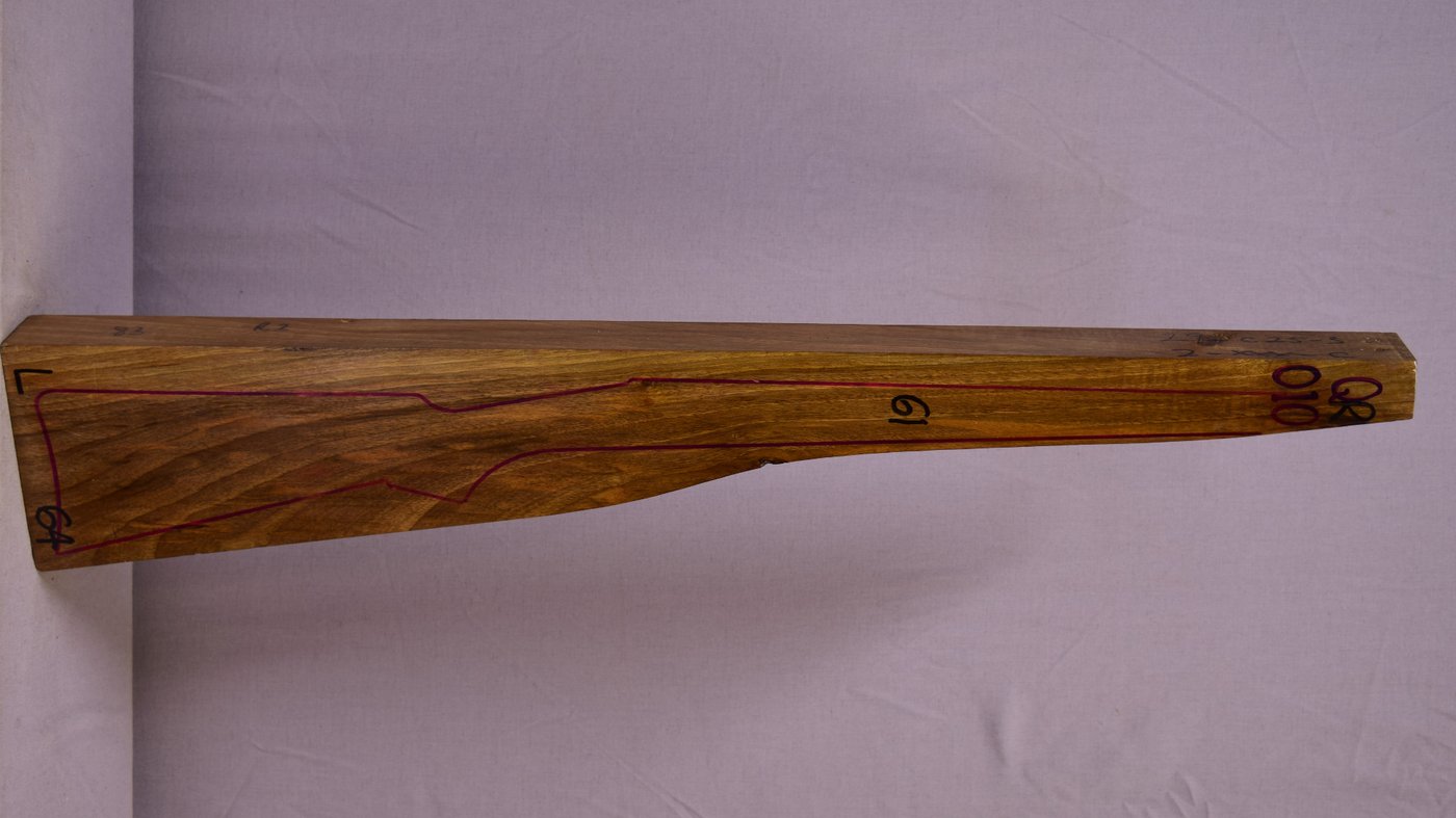 Right side of QR010 stockwood blank