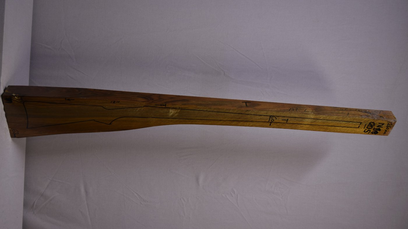 Right side of NM 005 Target stockwood blank