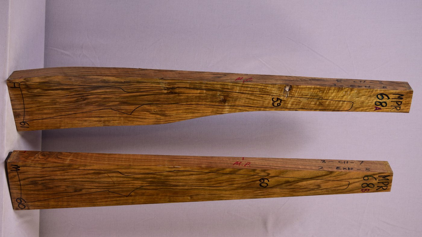 Right side of MPR 68A & 68B stockwood blank