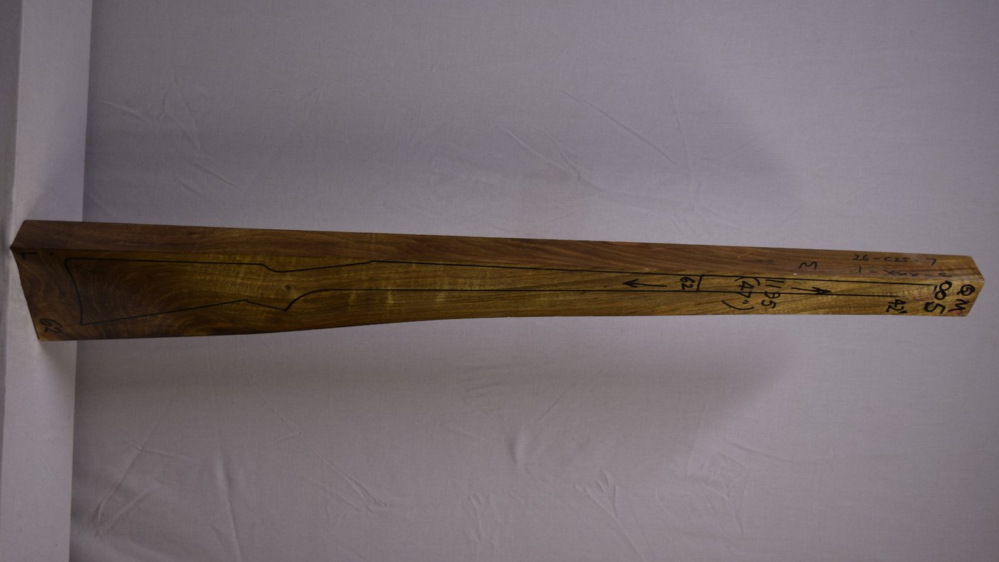 Right side of QM 005 stockwood blank