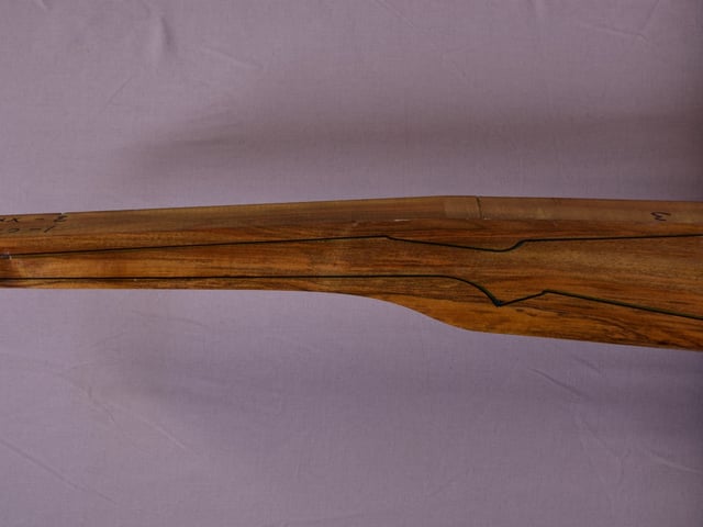 Left side of TR 148 stockwood blank