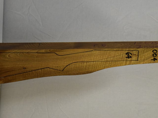 Right side of NTD 004 stockwood blank