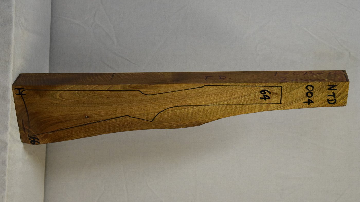 Right side of NTD 004 stockwood blank