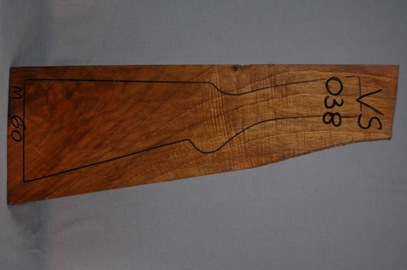 Right side of VS 038 stockwood blank